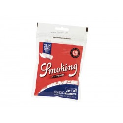 Smoking - 3600 filtros finos, 6 mm, extra largos, 30 bolsitas de